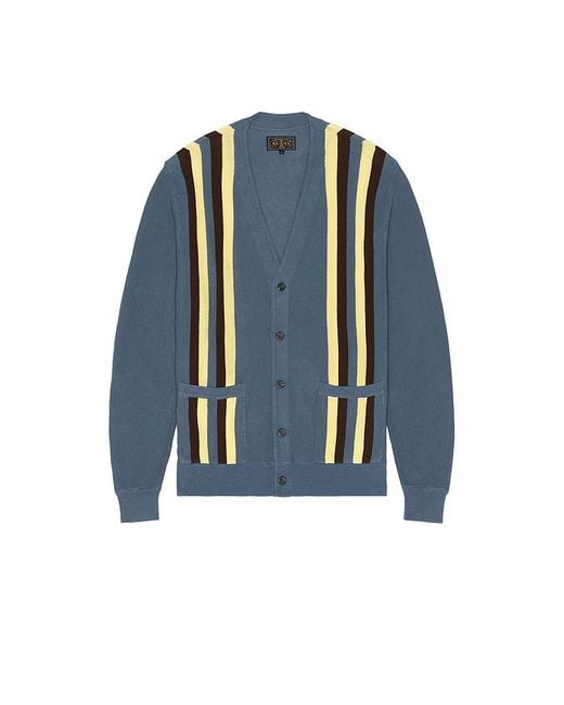 Beams Plus Cardigan Cardigan in Blue für Herren