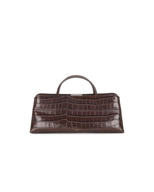 VERAFIED Brown X Revolve X Revolve Croc ?Clair Clutch Shoulder