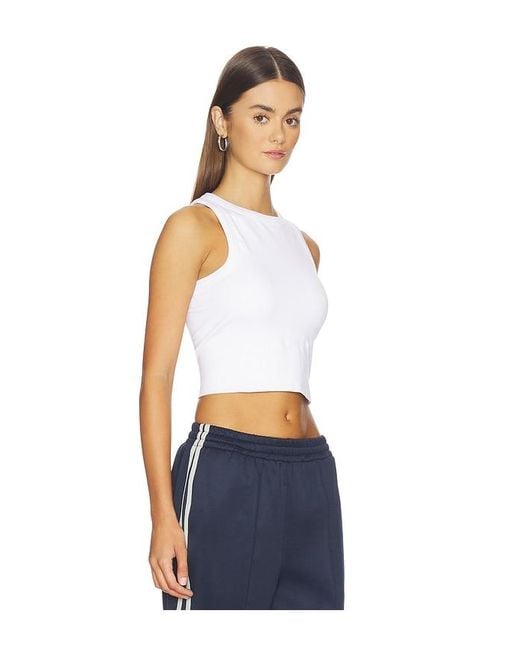 Halfdays White Sunn Seamless Racerback Top