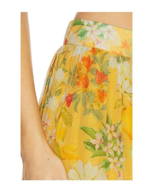 VERANDAH Yellow Floral Balloon Pants