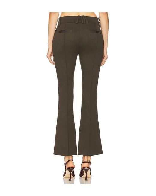 The Attico Brown Wool Long Pant