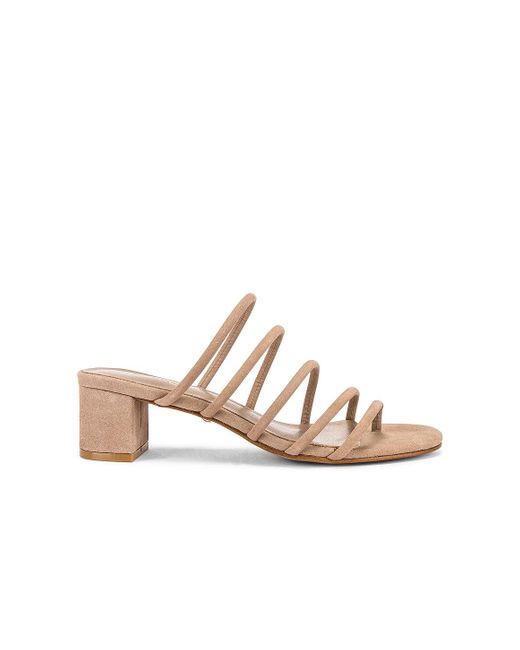 RAYE Suede Mindy Heel in Nude (Natural 