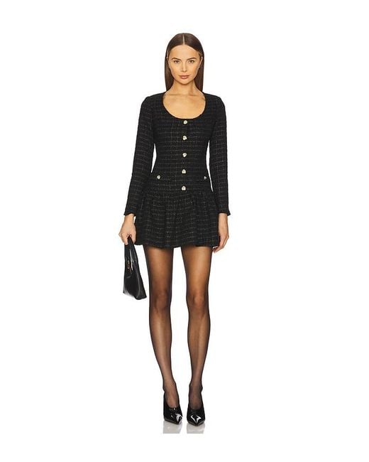 Amanda Uprichard Black Fallon Dress