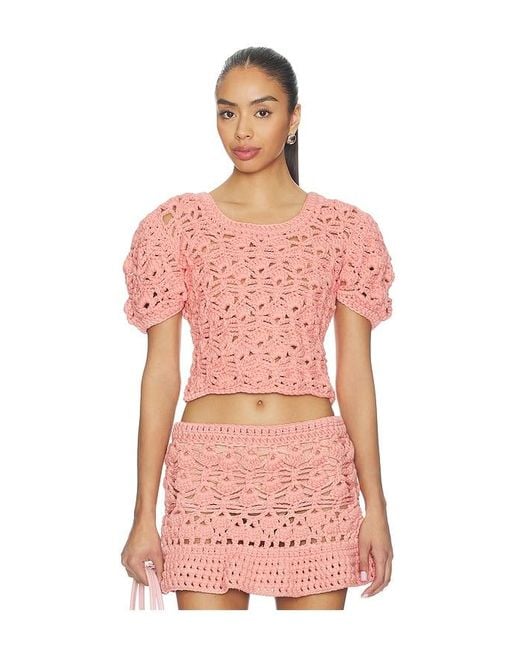 Aniye Records Pink Mabel Top