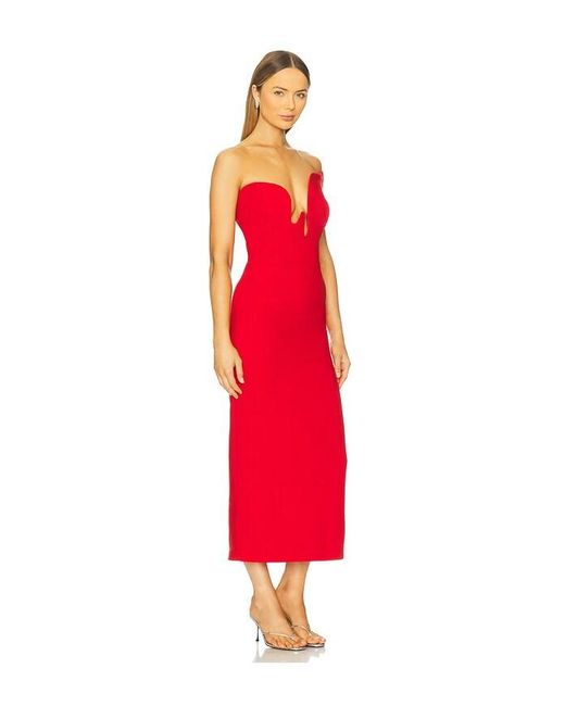 Bardot Red Kleid Rosalyn