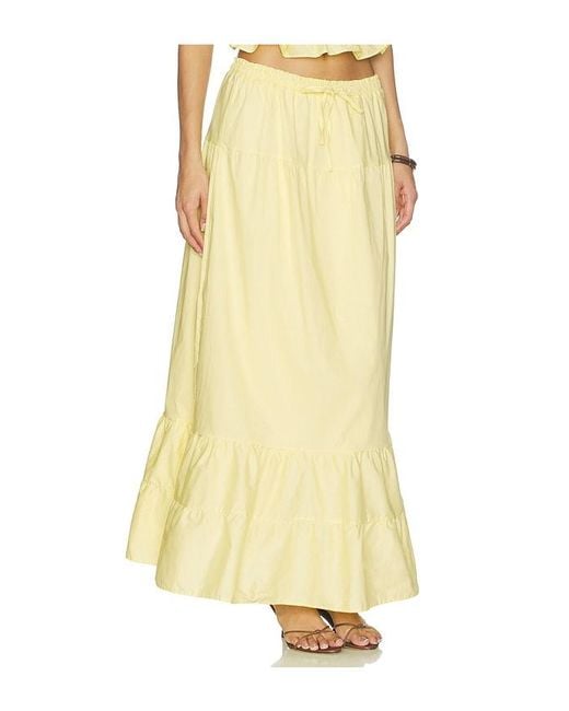 Peixoto Yellow Riley Maxi Skirt