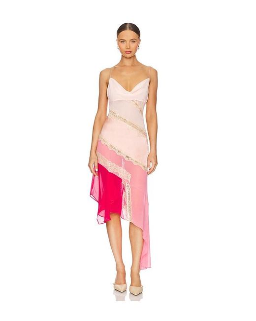 GUIZIO Red Leah Dress