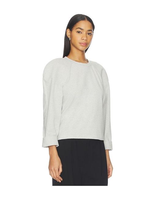 Norma Kamali White Bomber 1980S Sweatshirt