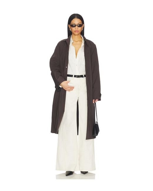 L'Agence White Beau High Rise T-Seam Wide Leg Jean