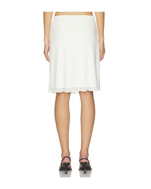 With Jean White Ella Skirt