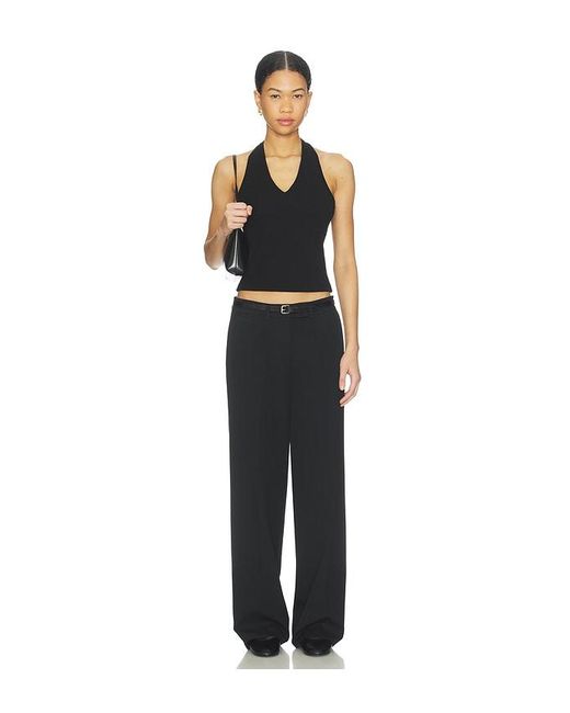 LNA Black Tide Halter Top