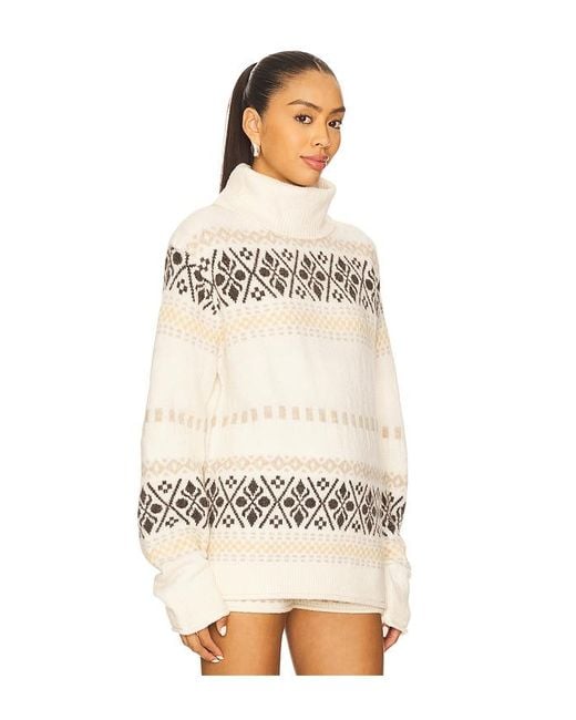 MORE TO COME Kelsey Fairisle Sweater Natural