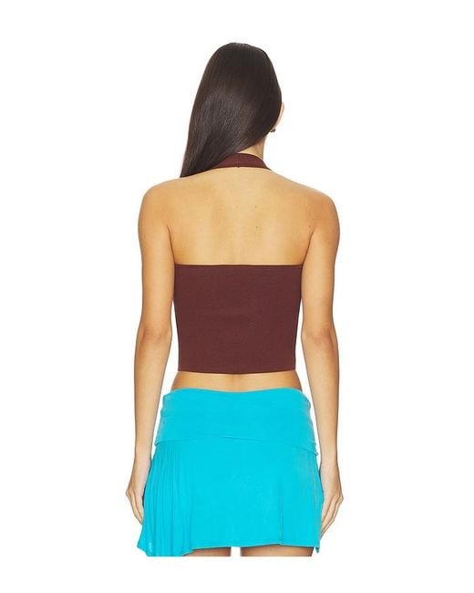 Kulani Kinis Blue Knit Halter Tank Top