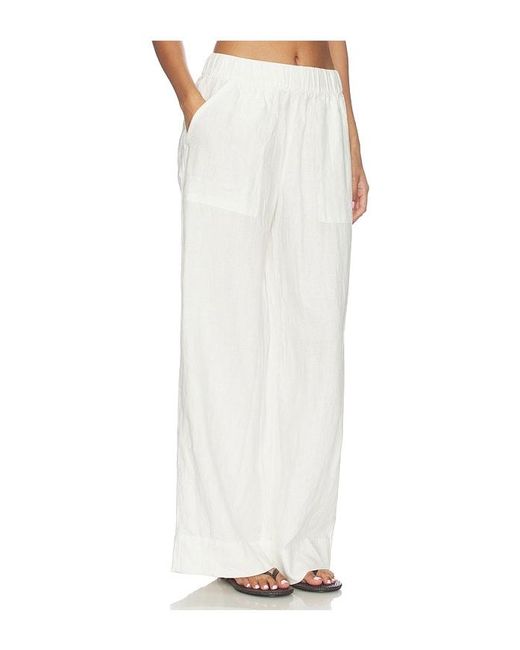 Beyond Yoga White Easy Linen Pants