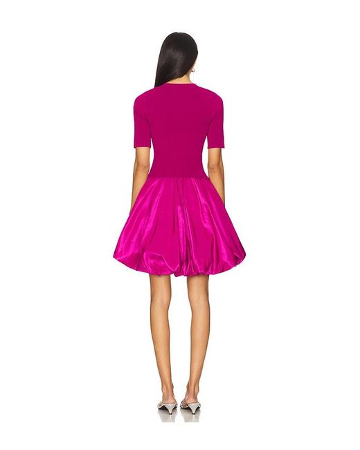 Jonathan Simkhai Pink Kenny Bubble Mini Dress