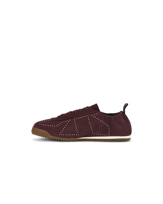 AllSaints Brown Kenny Stud Runner Sneaker