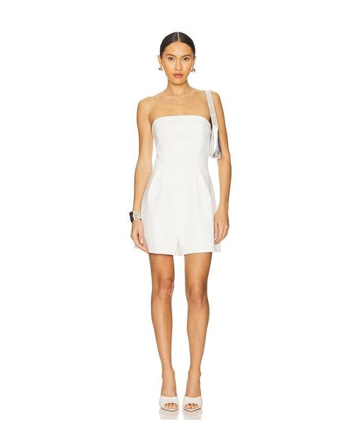 Bardot White Karoline Strapless Playsuit
