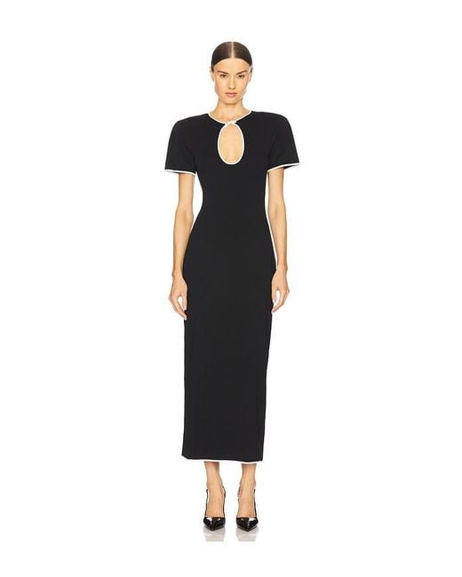 ROWEN ROSE Black Cut Out Maxi Dress