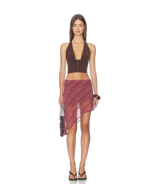 Bella Venice Red X Revolve Coco Halter Top