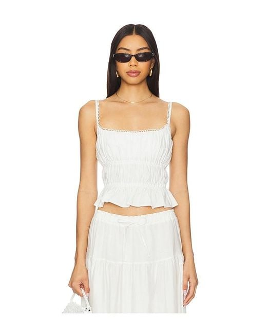 Peixoto White Amelia Top