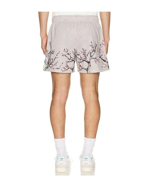 Ryoko Rain White Cherry Blossom Shorts for men