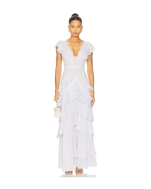 For Love & Lemons White Adriana Gown