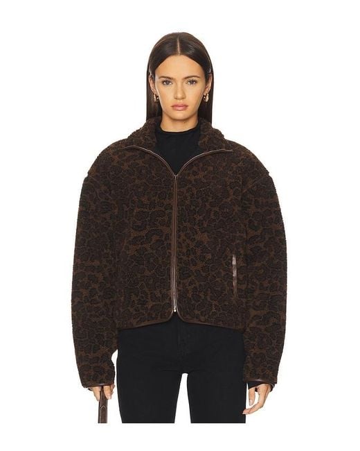 Rag & Bone Black Sun Sherpa Zip Up Jacket