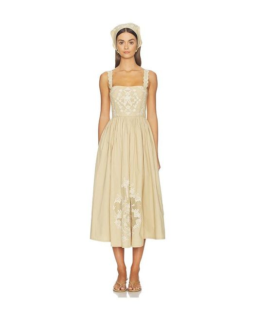 LPA Natural Isadora Midi Dress