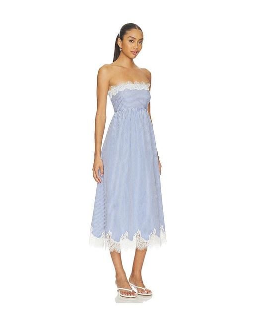 Cami NYC Blue Kacey Strapless Dress