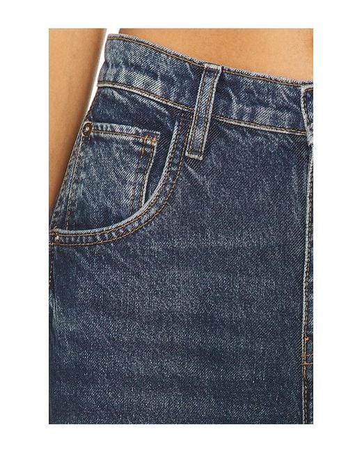 Free People Blue X We The Free Good Luck Mid Rise Barrel Jeans