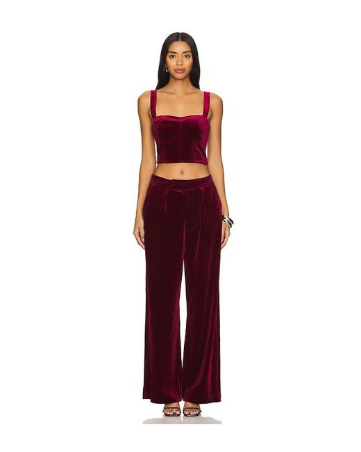 Blank NYC Red Velvet Crop Top