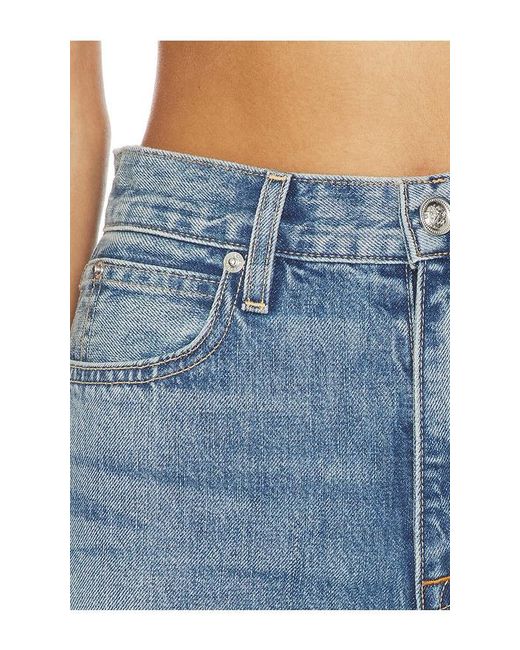 SLVRLAKE Denim Blue Grace Wide Leg Jeans