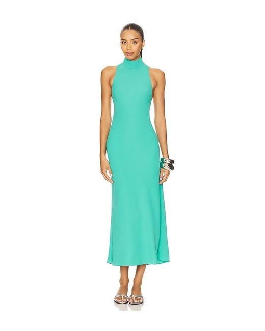 Amanda Uprichard Blue Dupont Dress