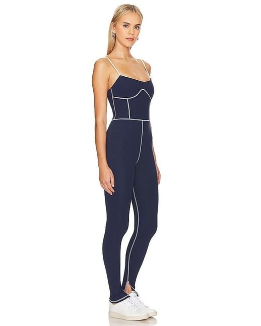 WeWoreWhat Blue Silhouette Ankle Flare Jumpsuit