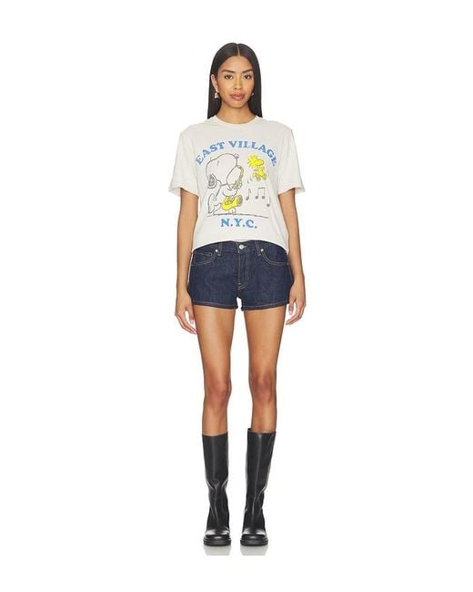 Junk Food White Snoopy East Village Tee for men