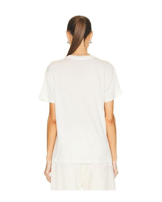 ÉTERNE White Short Sleeve Boyfriend Tee
