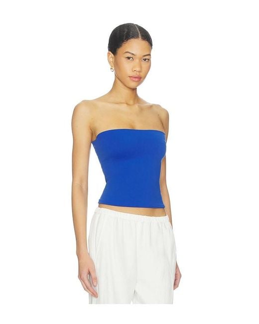 Free People Blue The Carrie Tube Top