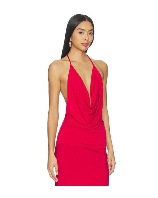Bella Venice Red The Elsa Halter Top