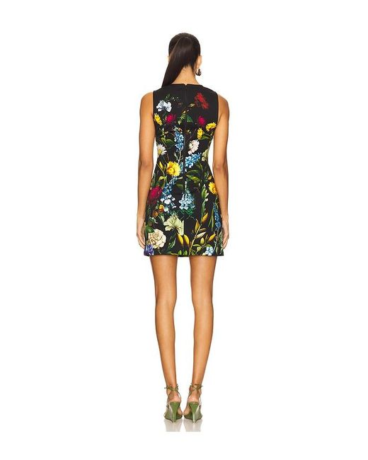 Alice + Olivia Wynell A-Line Mini Dress in Black | Lyst Australia
