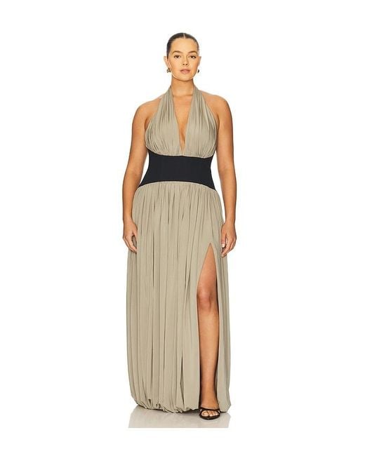 L'academie White Reba Midi Dress
