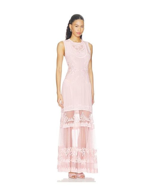 Ulla Johnson Pink Florence Sleeveless Silk Dress
