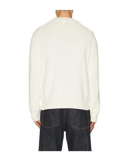 Polo Ralph Lauren Multicolor Long Sleeve Roving Cotton Usa Flag Crewneck Sweater for men