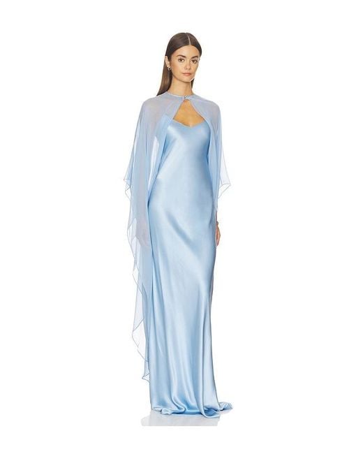The Sei Blue Bias Slip With Cape