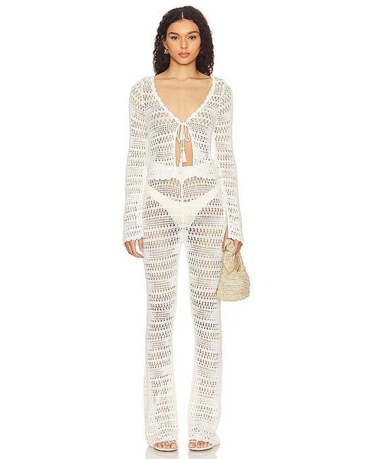 LSPACE White Golden Hour Pant
