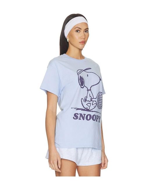 Junk Food White Snoopy Tennis Tee