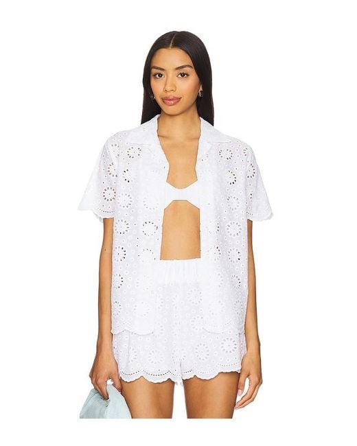 Beach Riot White Lexie Top