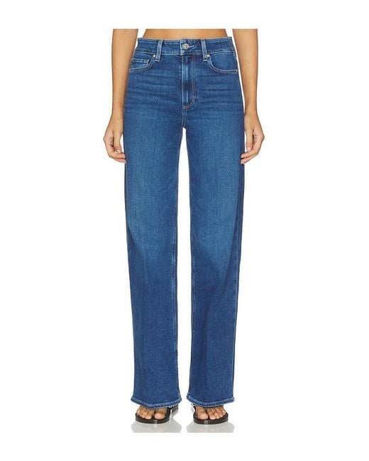 PAIGE Blue Anessa Wide Leg Jeans