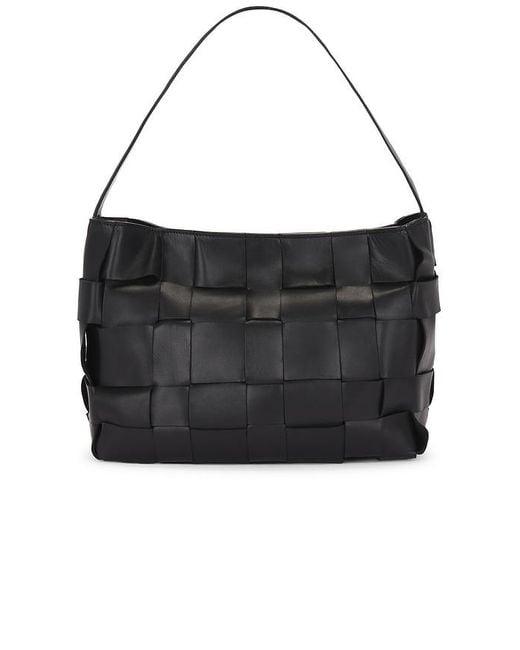 St. Agni Black Woven Mini Tote