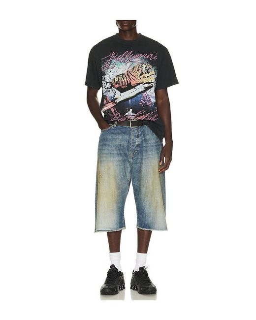 BBCICECREAM Blue Species Short Sleeve Tee for men