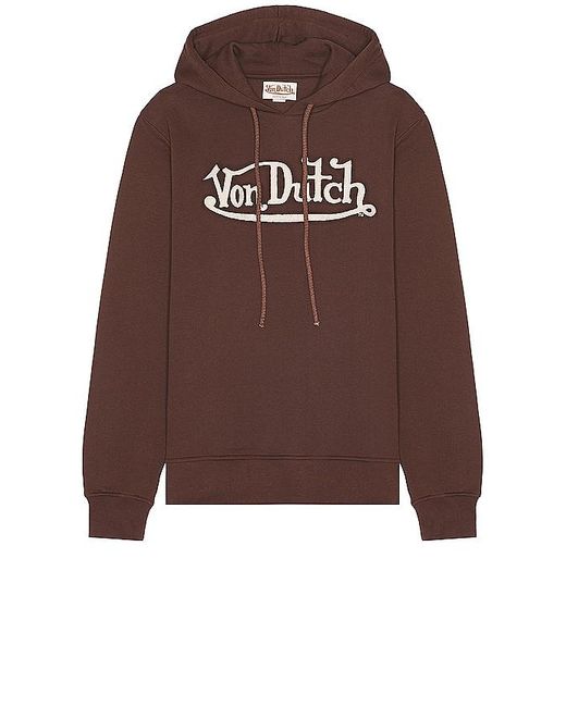 Von Dutch Brown Oversized Hoodie for men
